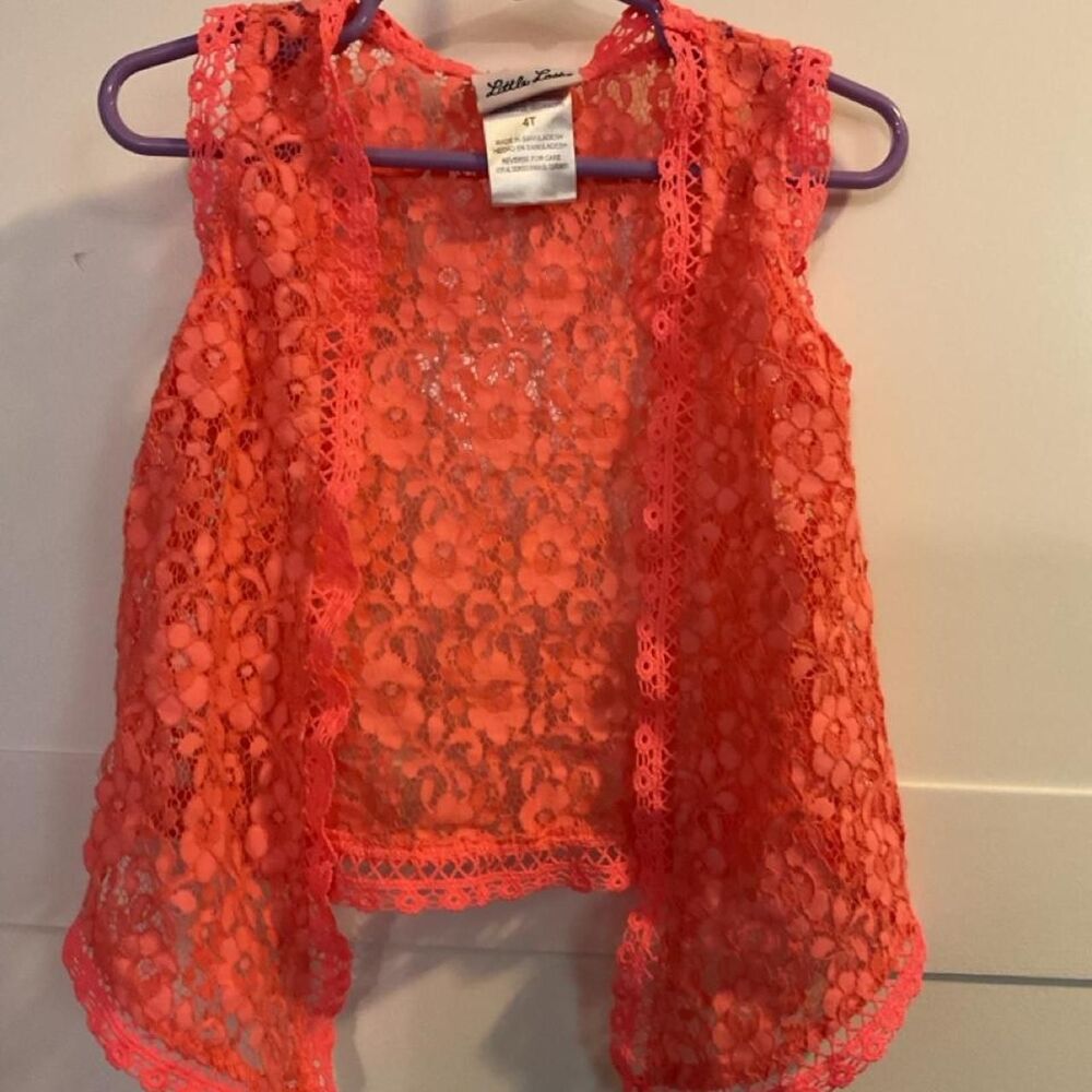 Little-lass Women's Pink and Orange Blouse